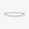 White Gold Bangle with Natural Diamonds