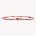 Pink Sapphire Tennis Bracelet
