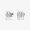 Emerald Cut Diamond Studs