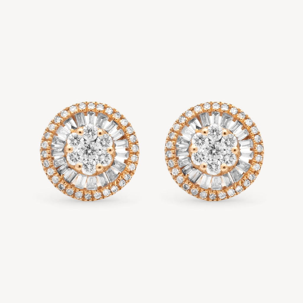 Queen Round Earrings