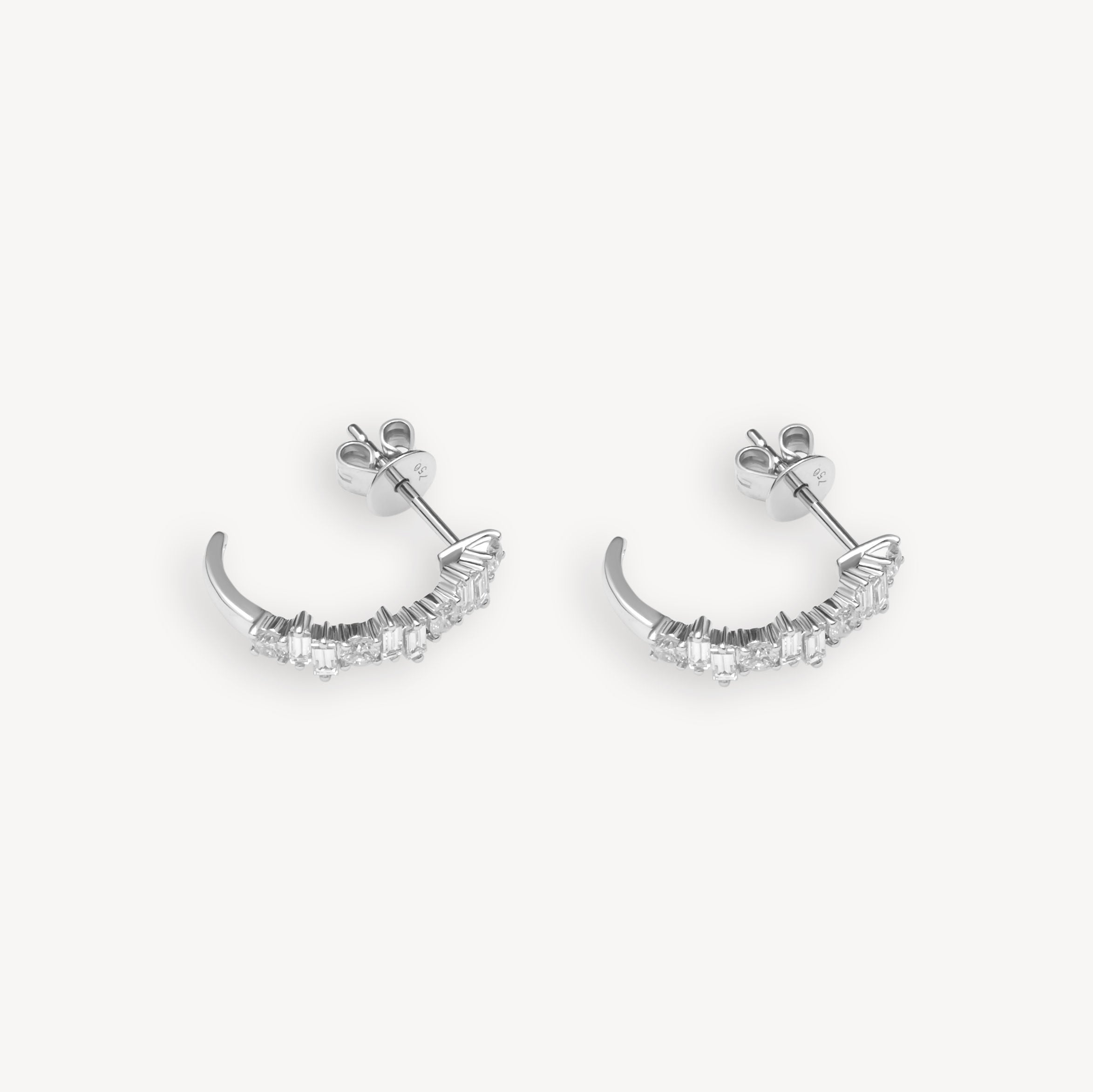 Horn Multi Shape Diamond Earrings