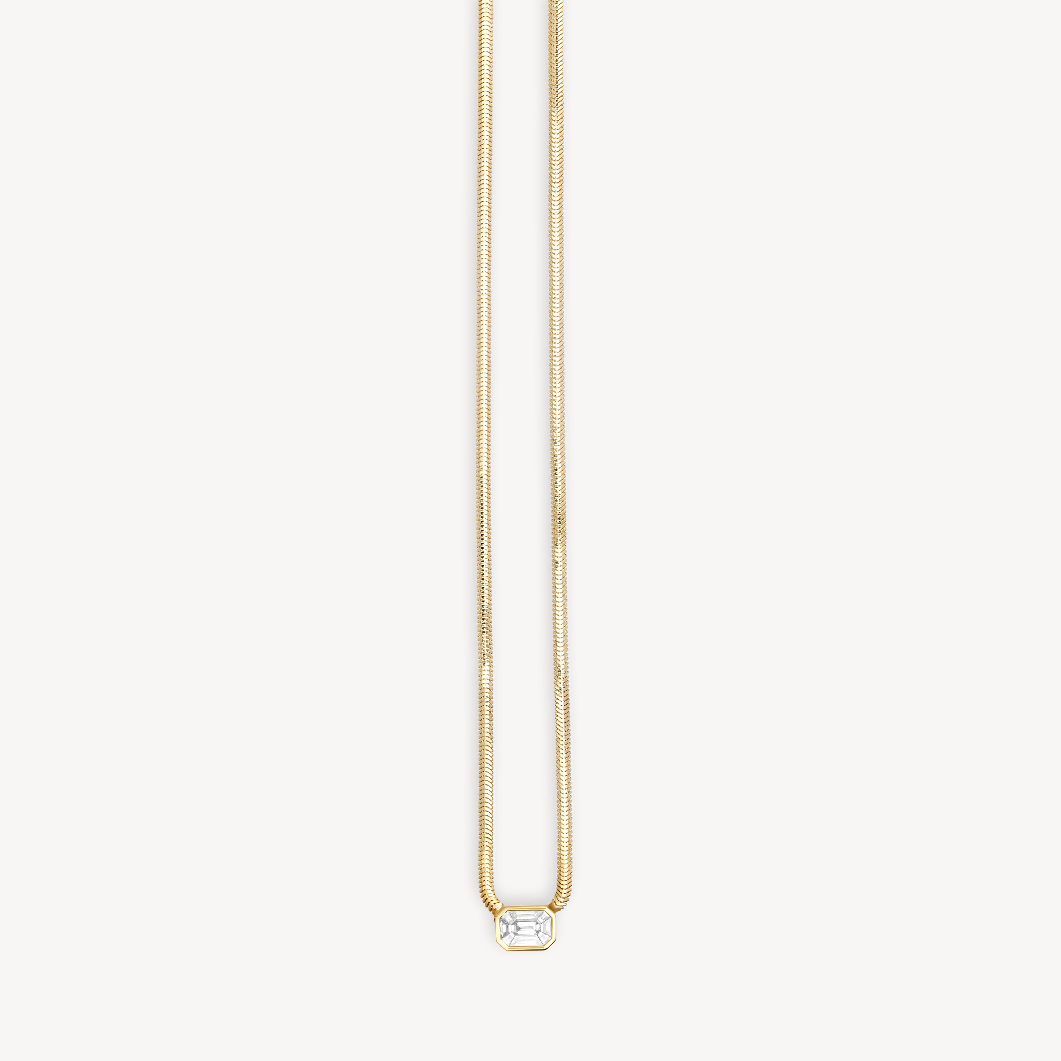 East to West Snake Necklace