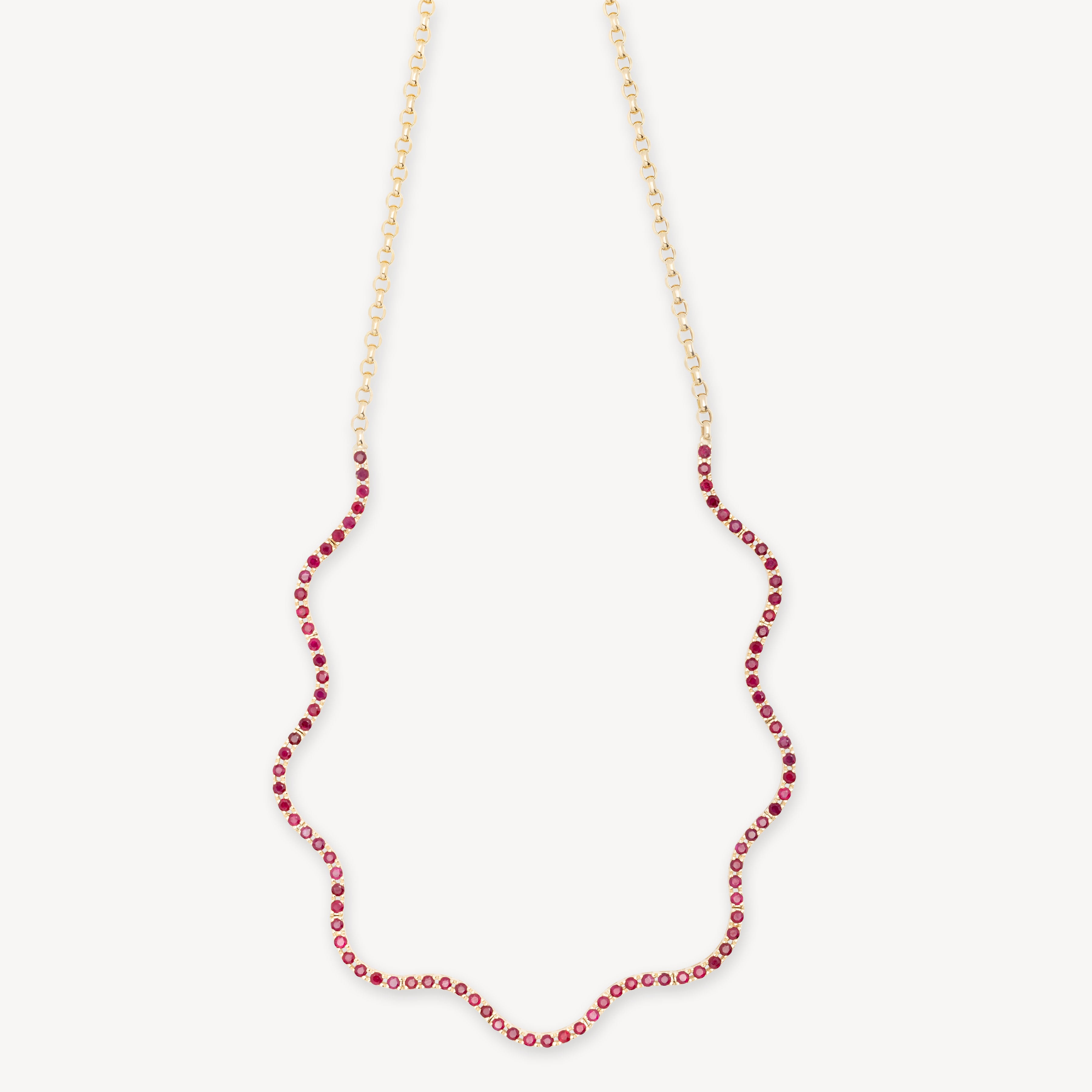 Ruby Waves Necklace