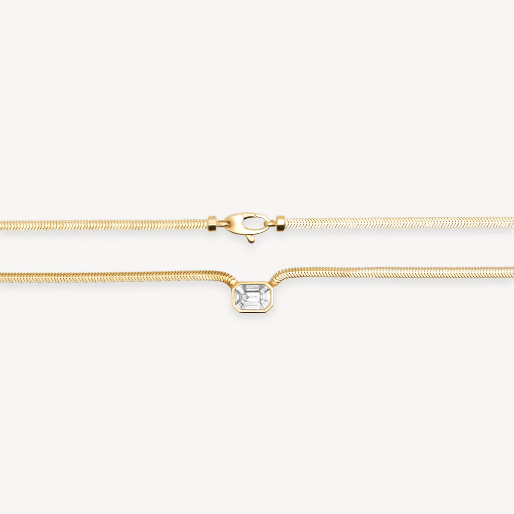 East to West Snake Necklace