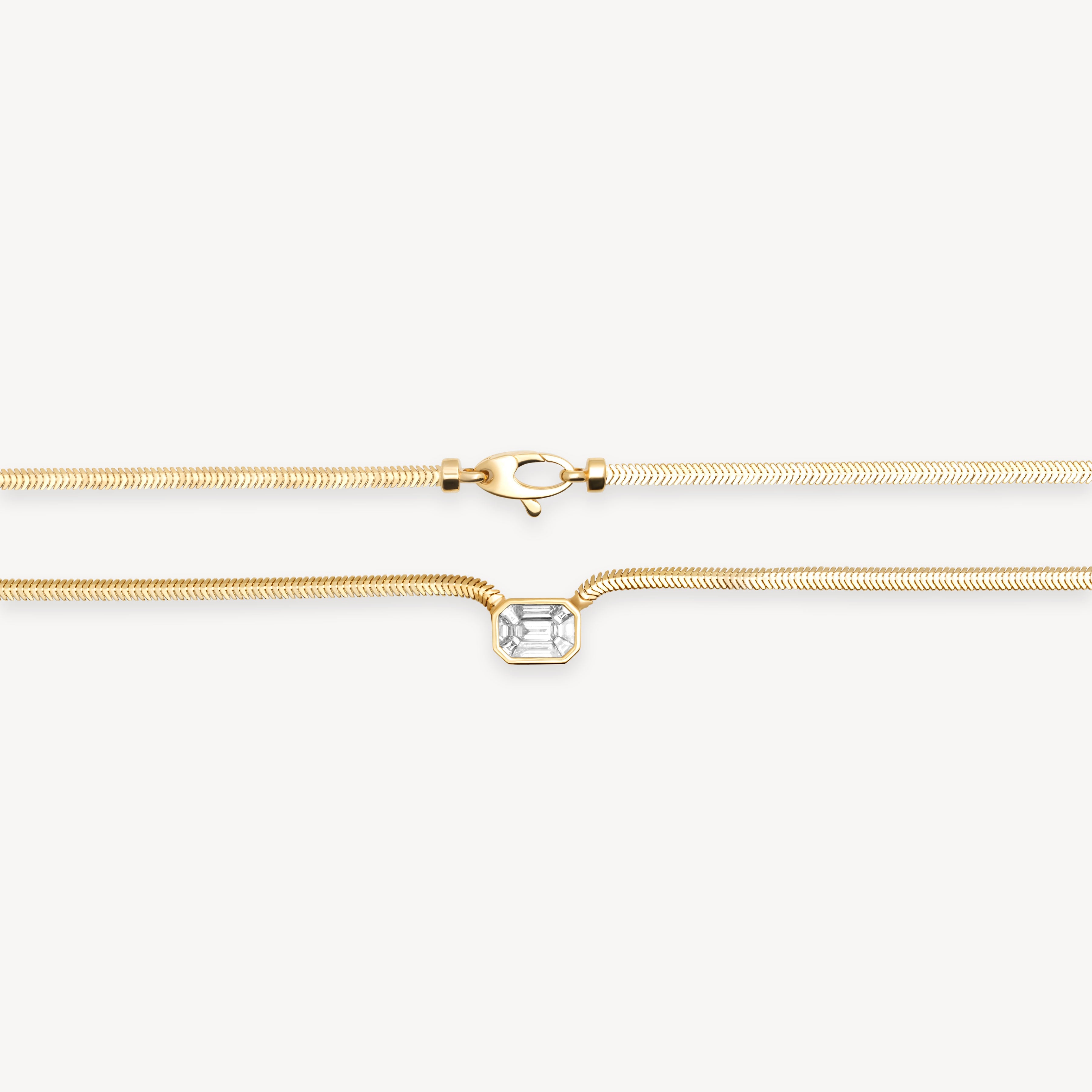 East to West Snake Necklace