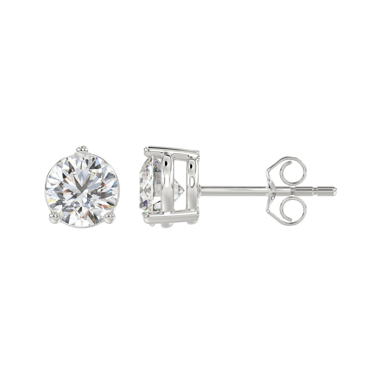 10K White Gold, flat view
